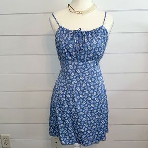 REFORMATION Cashio Floral Dress Blue Size 4